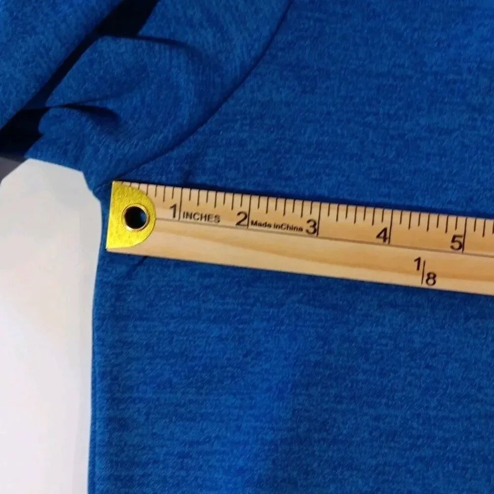 Callaway Sweater Mens 2X Blue Fleece Pullover 1/4 Zip Pockets Golf Casual